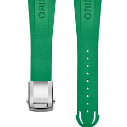 Oris 07 4 22 77FC - Cinturino in caucciù verde ansa 22 mm