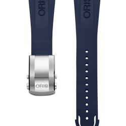 Oris 07 4 24 65EB - Cinturino in caucciù blu ansa 24 mm