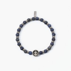 2Jewels Bracciale dumortierite e acciaio 316L 232327