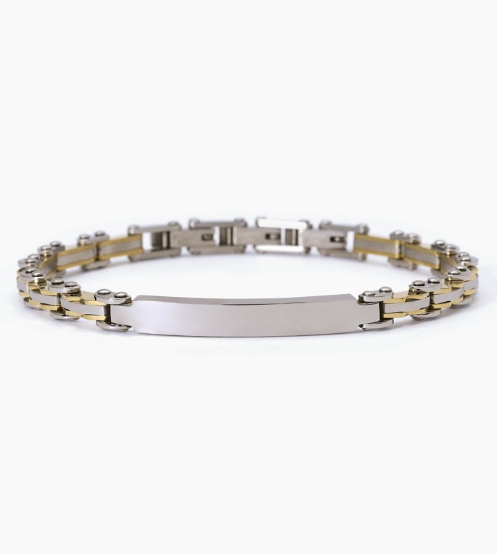 2Jewels Bracciale in acciaio 316L e PVD Gold 232363