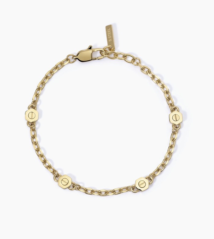 2Jewels Bracciale in acciaio 316L e PVD Gold 232375