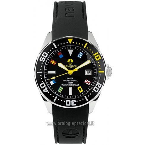 Navigate Clock For Pacific Flag Watch Cinturino-na135g-01