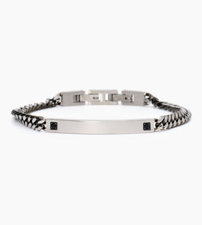 2Jewels PVD Gunmetal Steel Bracelet 232498