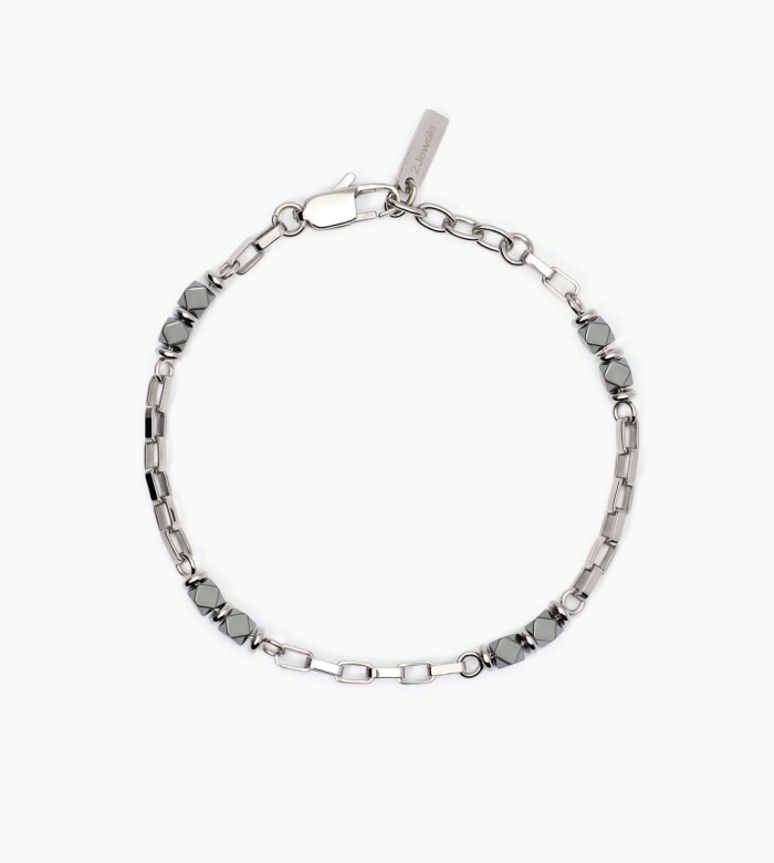 2Jewels Steel and Hematite bracelet 232499