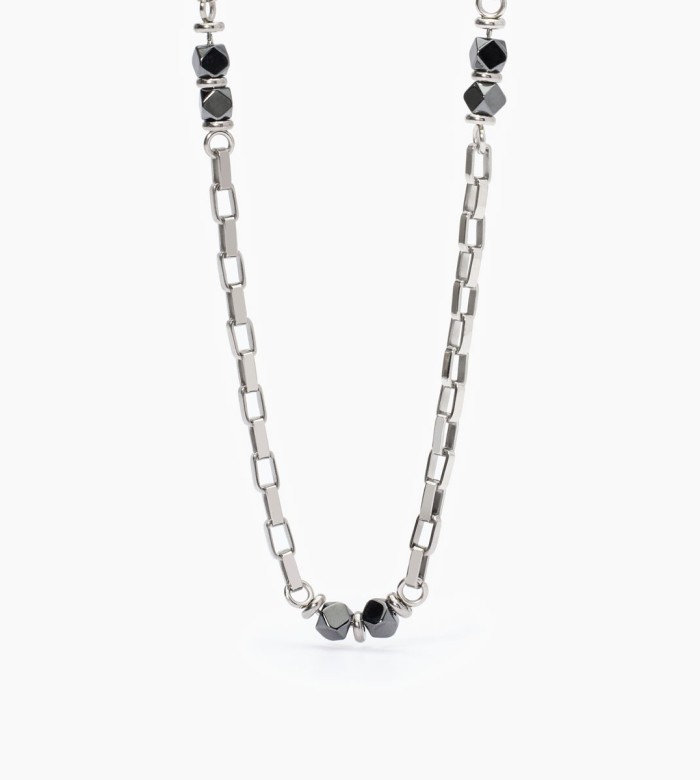 2Jewels Necklace in Steel and Hematite 251925