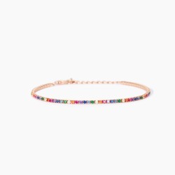 Mabina Tennis Bracelet with Multicolor Zircons 533962