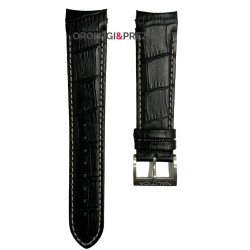 Leather Strap Black for Nautica Watch 22mm