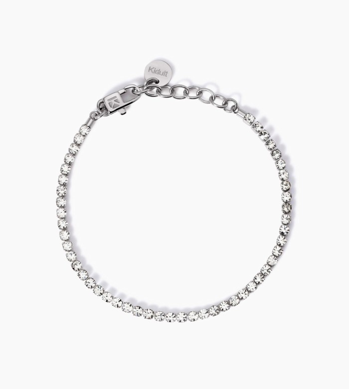 Kidult White crystal tennis bracelet 831014