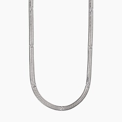 Kidult Choker with white crystals 851012