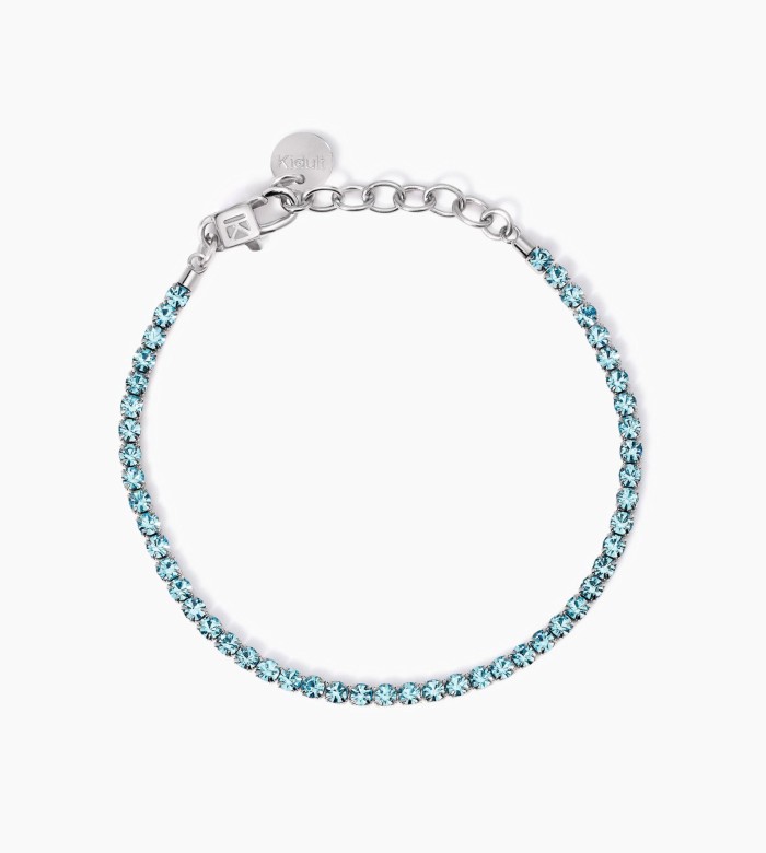 Kidult Bracciale tennis con cristalli azzurri 831016