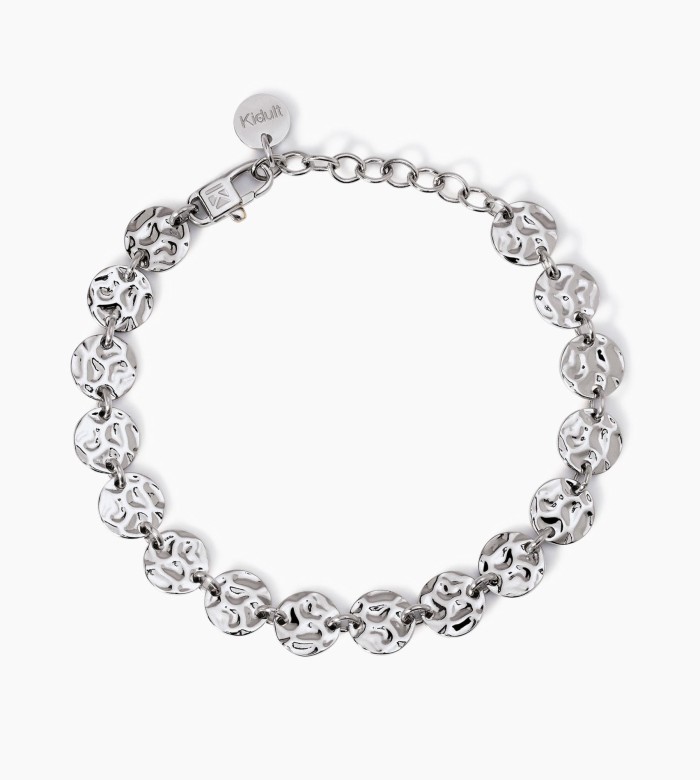 Kidult Bracelet with hammered effect rounds 831006